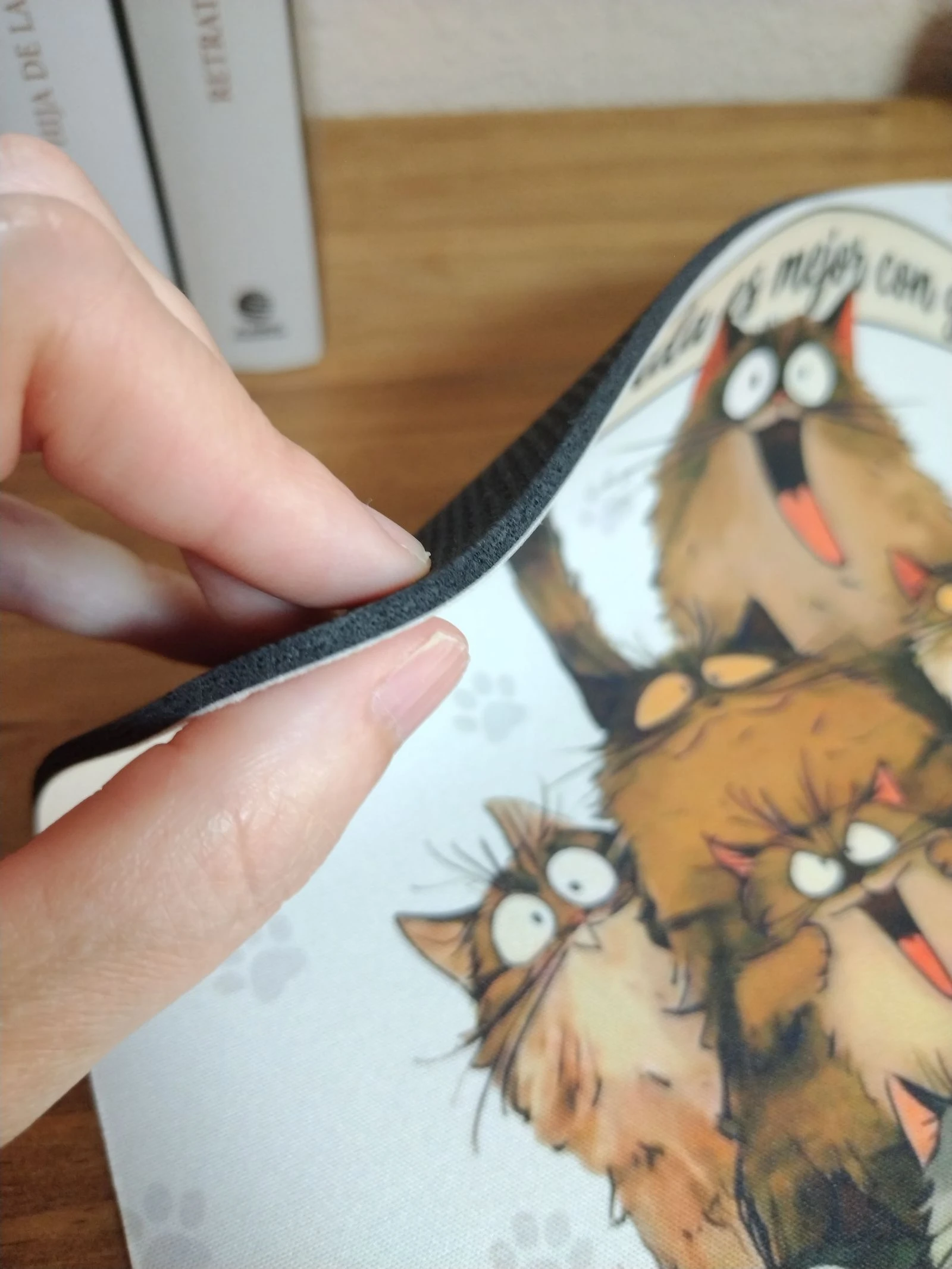 Alfombrilla de rato - Desenho Gatos e Frase - Nova sem uso – photo 2